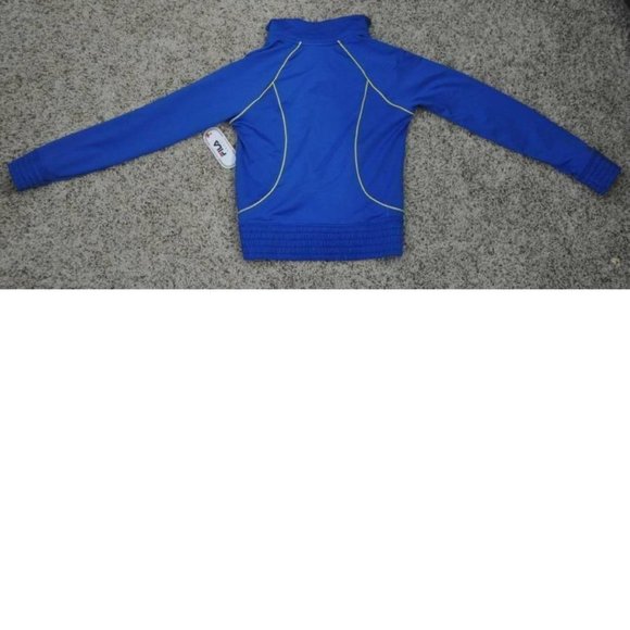 *Sport Jacket FILA sz 10/12 Blue Stretch Zip Up Performance Stretch Spring Girls - Picture 5 of 5